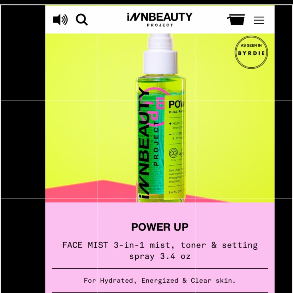 Innbeauty Powerup Face Mist Full Size Brand New